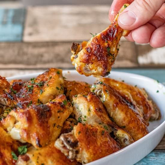 Ginger Honey Glazed Baked Wings