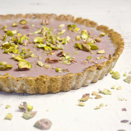 Pistachio-Vanilla Panna Cotta Tart