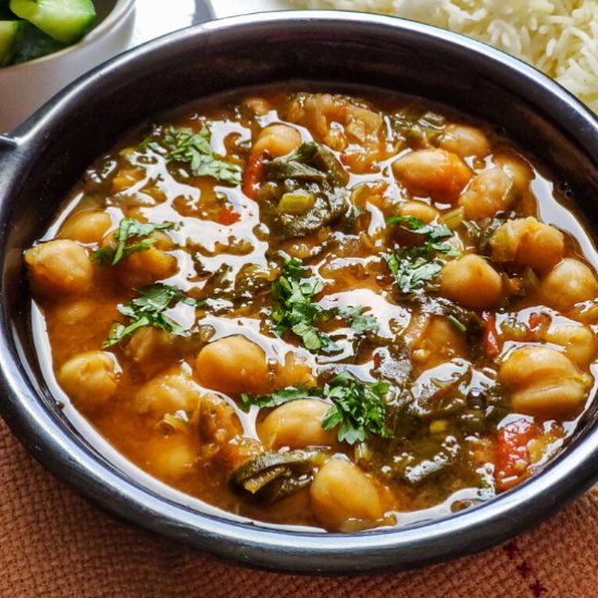 Chickpea Spinach Curry