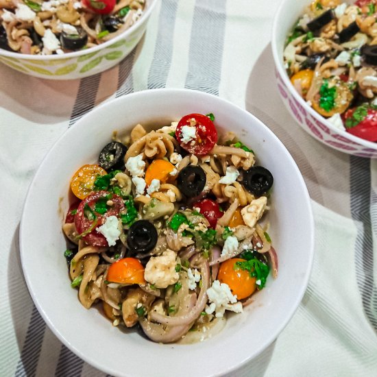 pasta salad with balsamic dressing