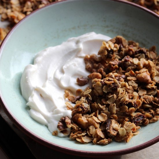 Cardamom Date Walnut Granola