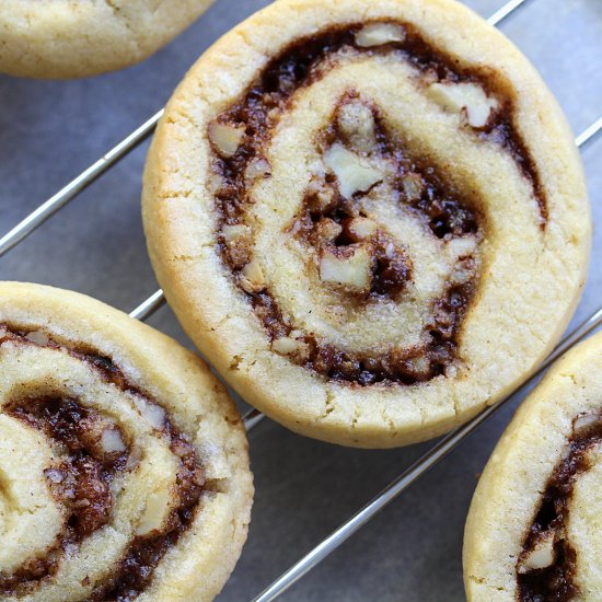 Pecan Cinnamon Swirl Cookies GF