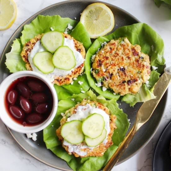 Greek Veggie Burgers