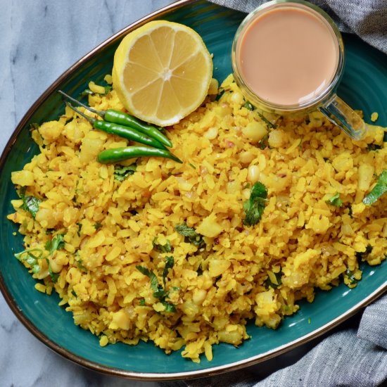 Onion Potato Poha