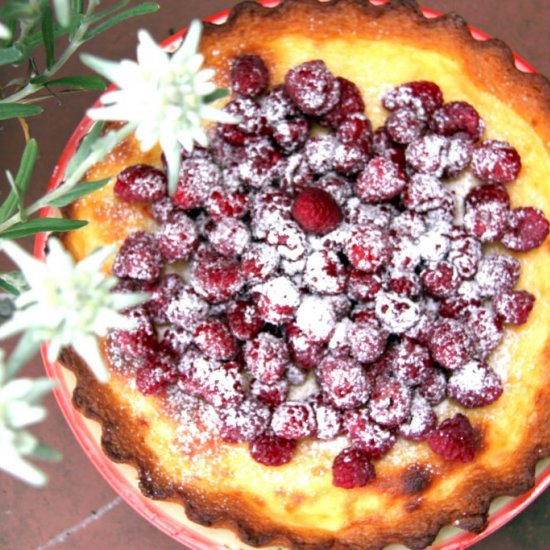 Cheesecake with Raspberries