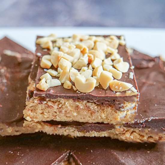 No Bake Chocolate Peanut Butter Bar