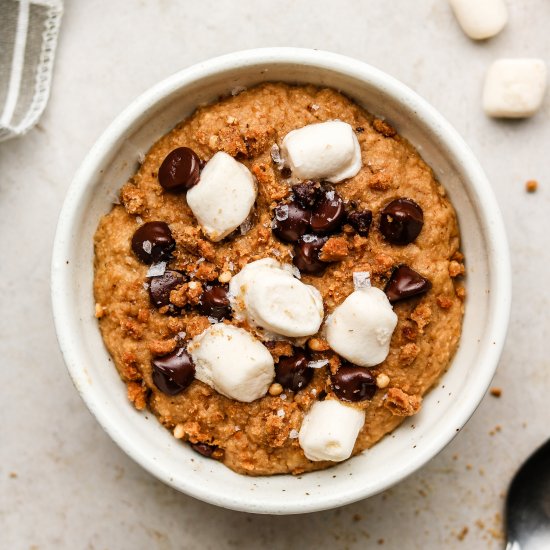 healthy s’mores mug cake