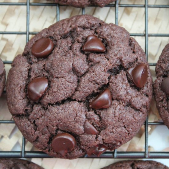 Vegan Chocolate Brownie Cookies