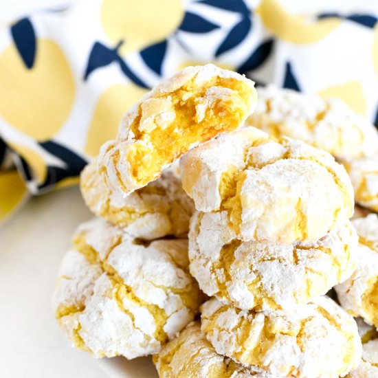 Lemon Cake Mix Cookies