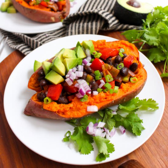 Black Bean Stuffed Sweet Potatoes