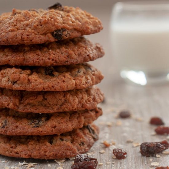 Cinnamon & Raisin Flapjack Cookies