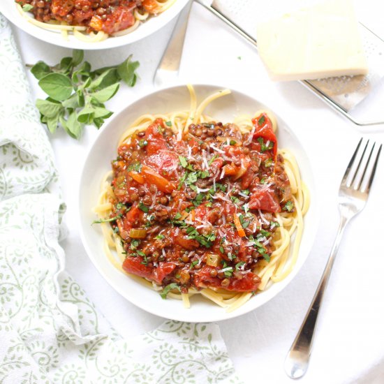 Lentil Bolognese