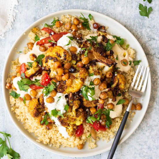 Vegan Cauliflower Chickpea Shawarma