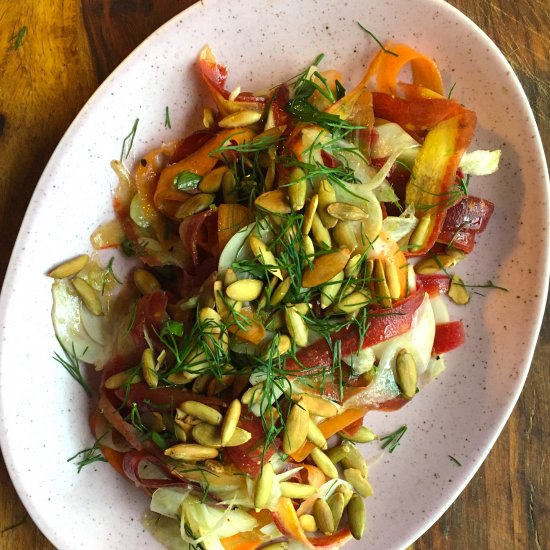 Shaved Carrot & Fennel Salad