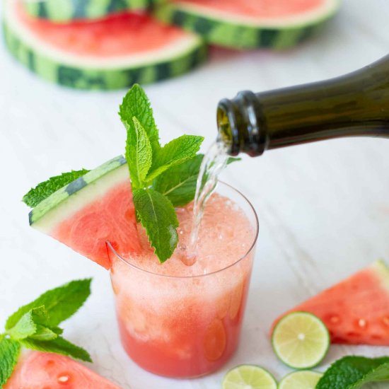 Watermelon Mint Prosecco Spritz