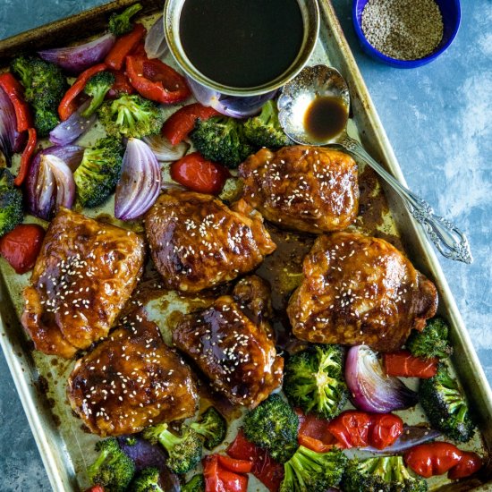 Sheet Pan Sesame Chicken