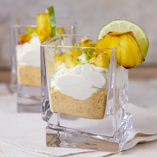 Lime & Grilled Pineapple Parfaits