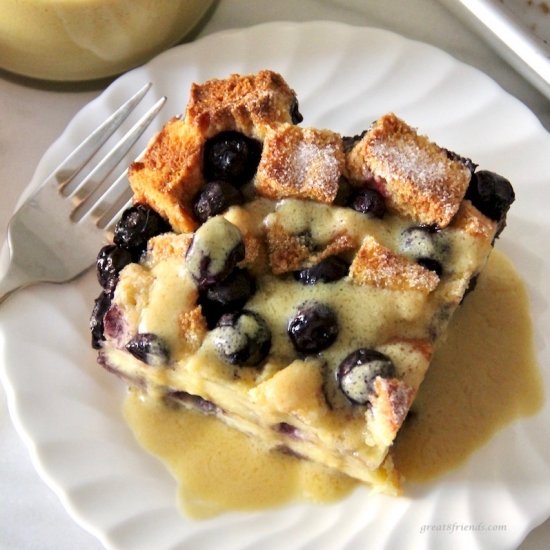 Blueberry Bread Pudding