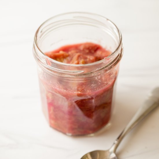 Rhubarb compote