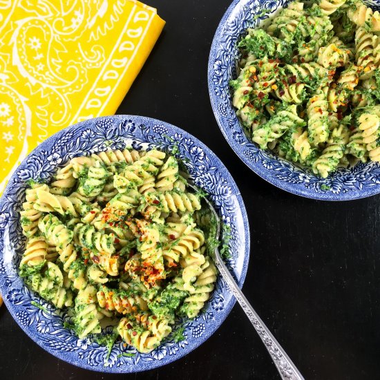 Carrot Greens Recipe (Yummy Pesto!)