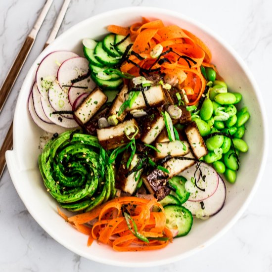 Hoisin Tofu Sushi Bowl