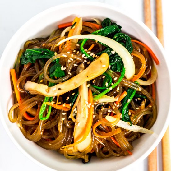 Mommy’s Japchae (Vegan Version)