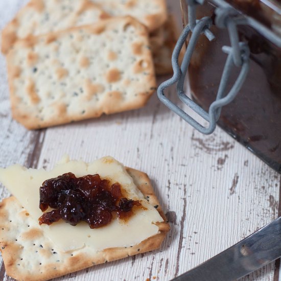 Homemade fruity chutney