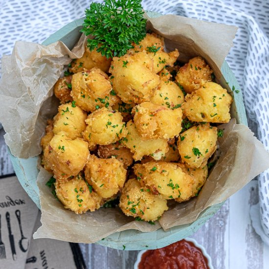 Gluten-Free Ham and Cheese Fritters