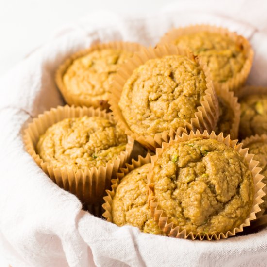 Healthy Zucchini Lemon Muffins