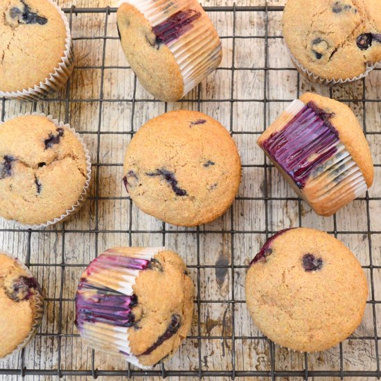 Vegan Blueberry Muffins