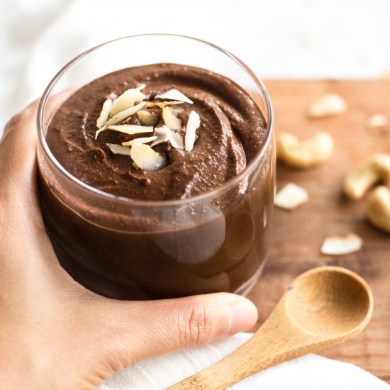 Vegan Cashew Chocolate Pudding