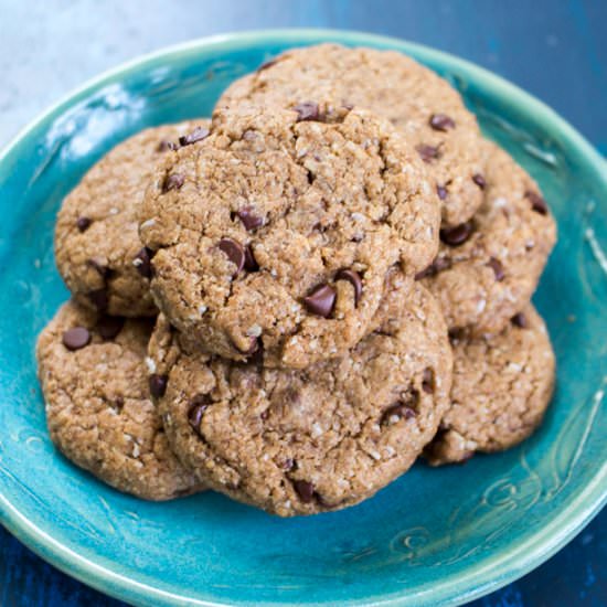 Chocolate Coconut Spelt Cookies