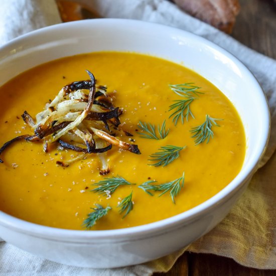 Carrot, Orange & Dill Soup