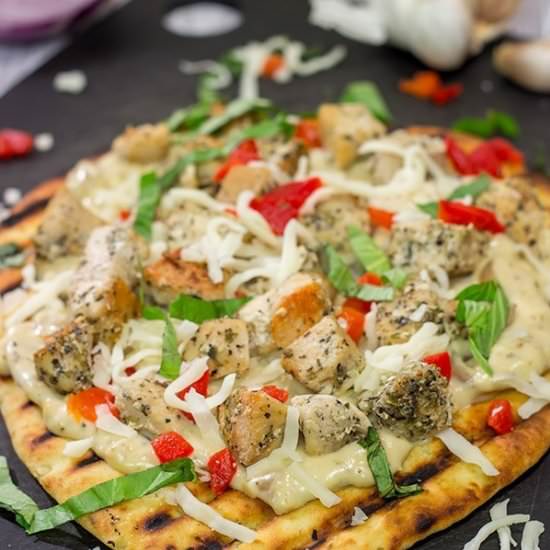 Grilled Chicken Flatbread