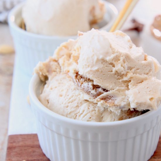 No Churn Peanut Butter Ice Cream