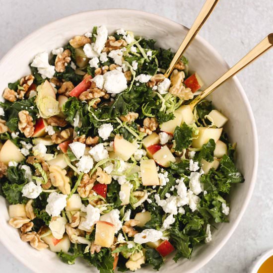 Kale and Brussels Sprouts Salad