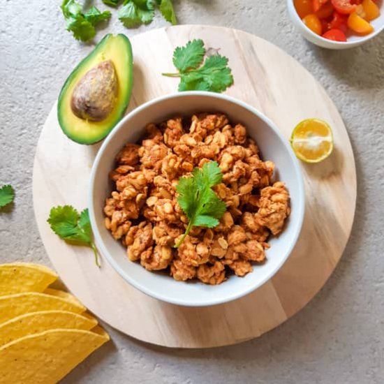 Vegan Tempeh Taco Meat