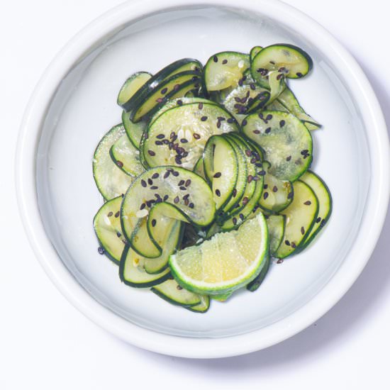 Cucumbers in Sweet Lime Vinegar