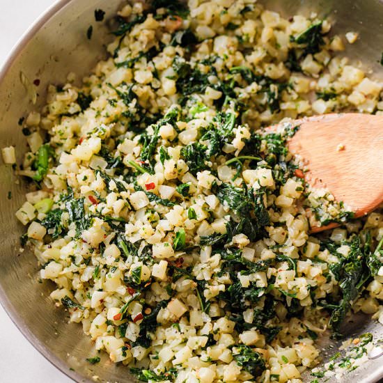 Cauliflower Rice & Kale