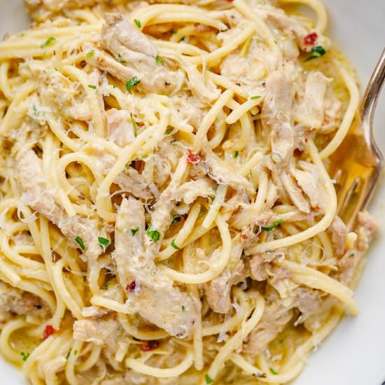 Instant Pot Creamy Chicken Noodles