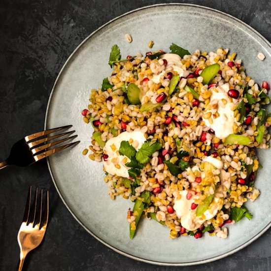 Pomegranate, Barley and Freekeh