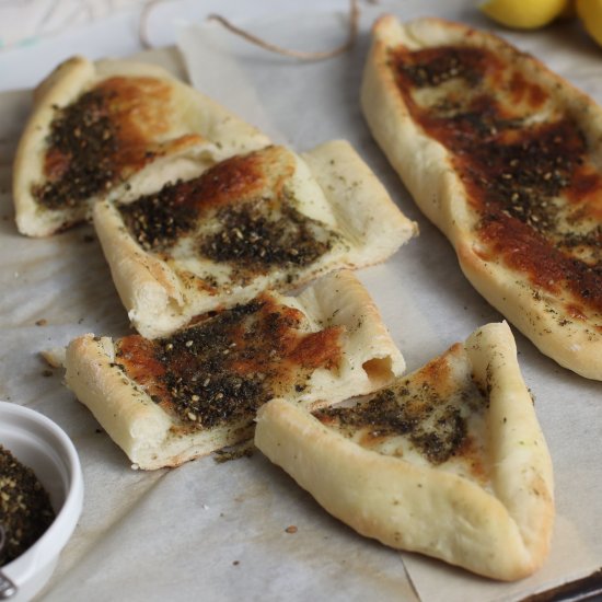 Cheese Fatayer or Turkish Pide