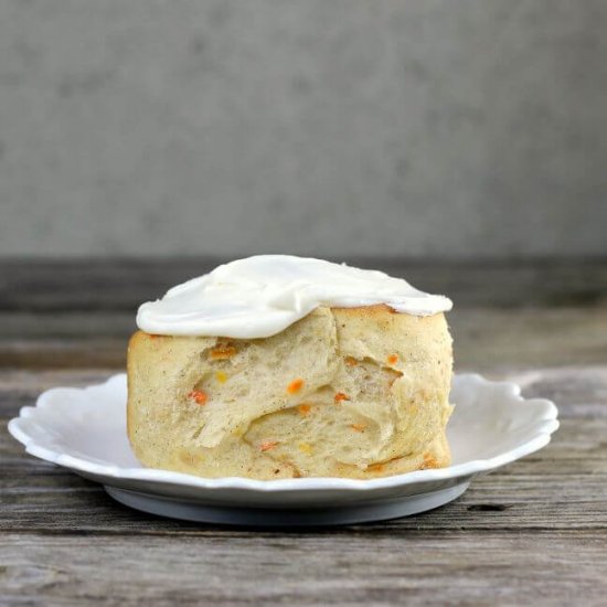 Carrot Cake Cinnamon Rolls