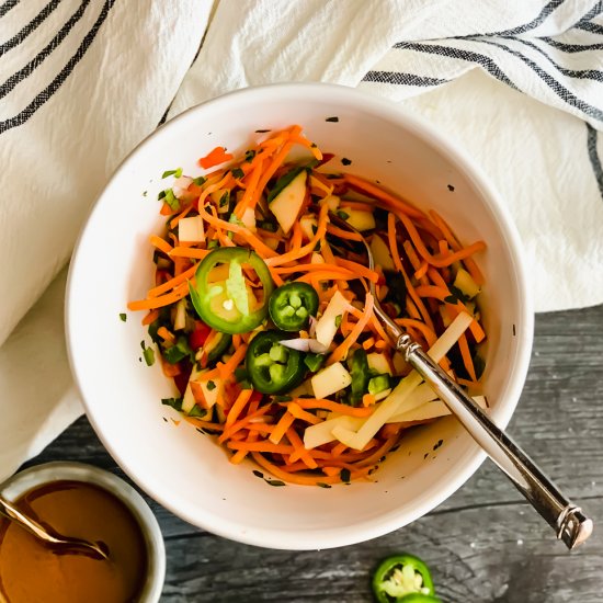 Jalapeno, Apple and Carrot Slaw