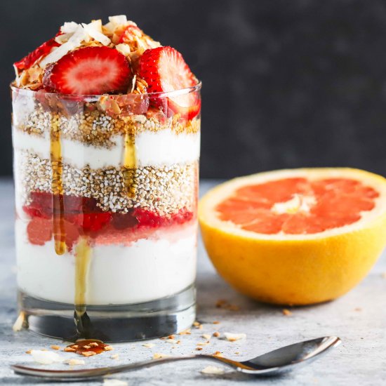 Strawberry Grapefruit Parfait