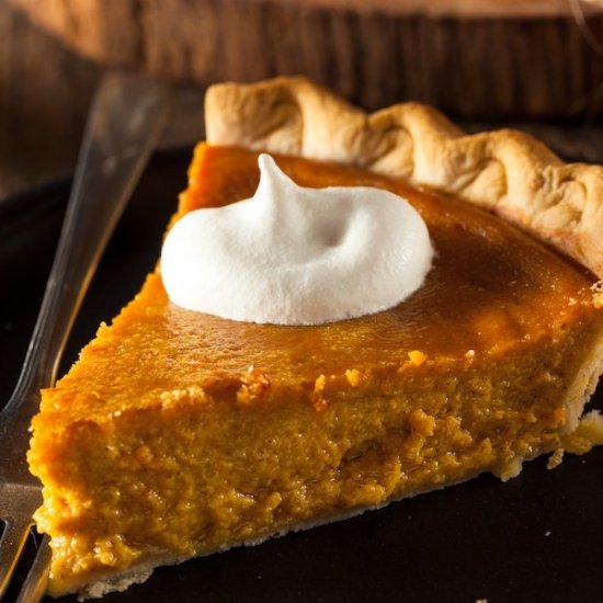 Vegan and Gluten Free Pumpkin Pie