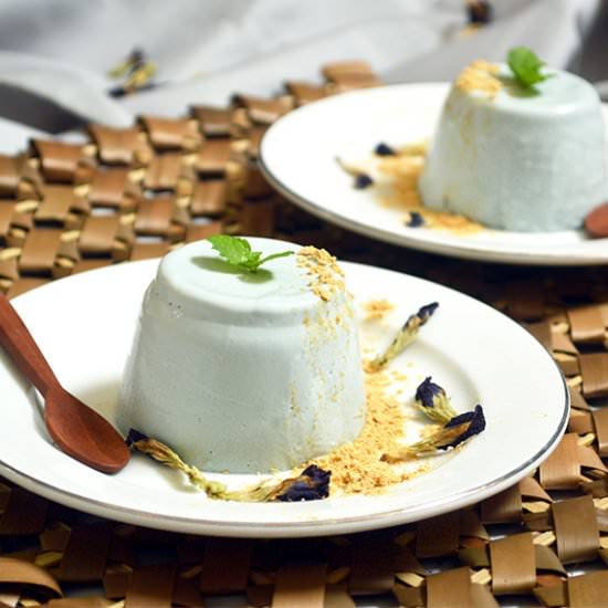 Butterfly Pea Infused Panna Cotta