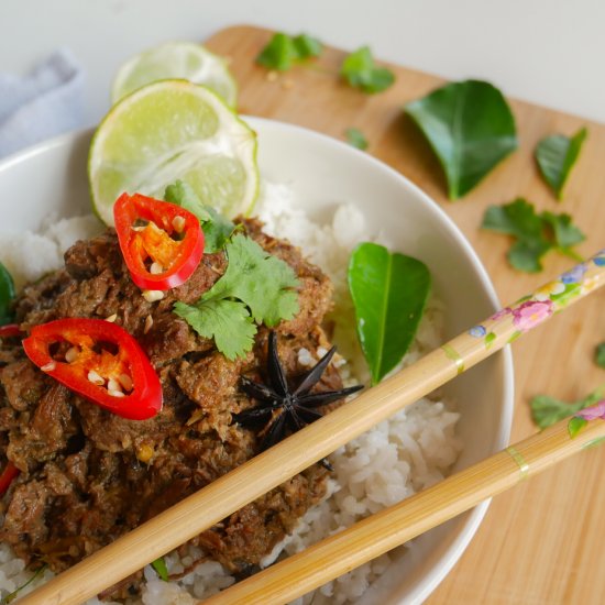 Slow Cooker Beef Rendang