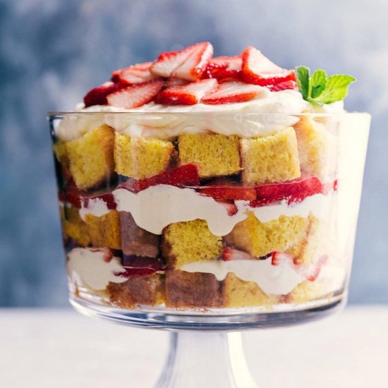 Strawberry Shortcake Trifle