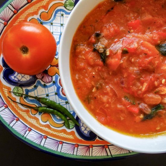 Spicy tomato soup